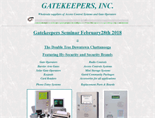 Tablet Screenshot of gatekeepers.net